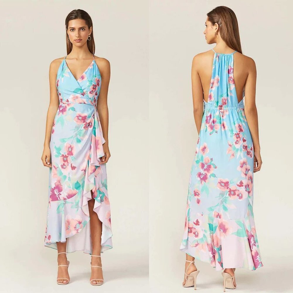 NWT New Adelyn Rae Maisy Floral Sleeveless Midi Dress Size L